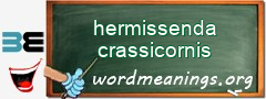 WordMeaning blackboard for hermissenda crassicornis